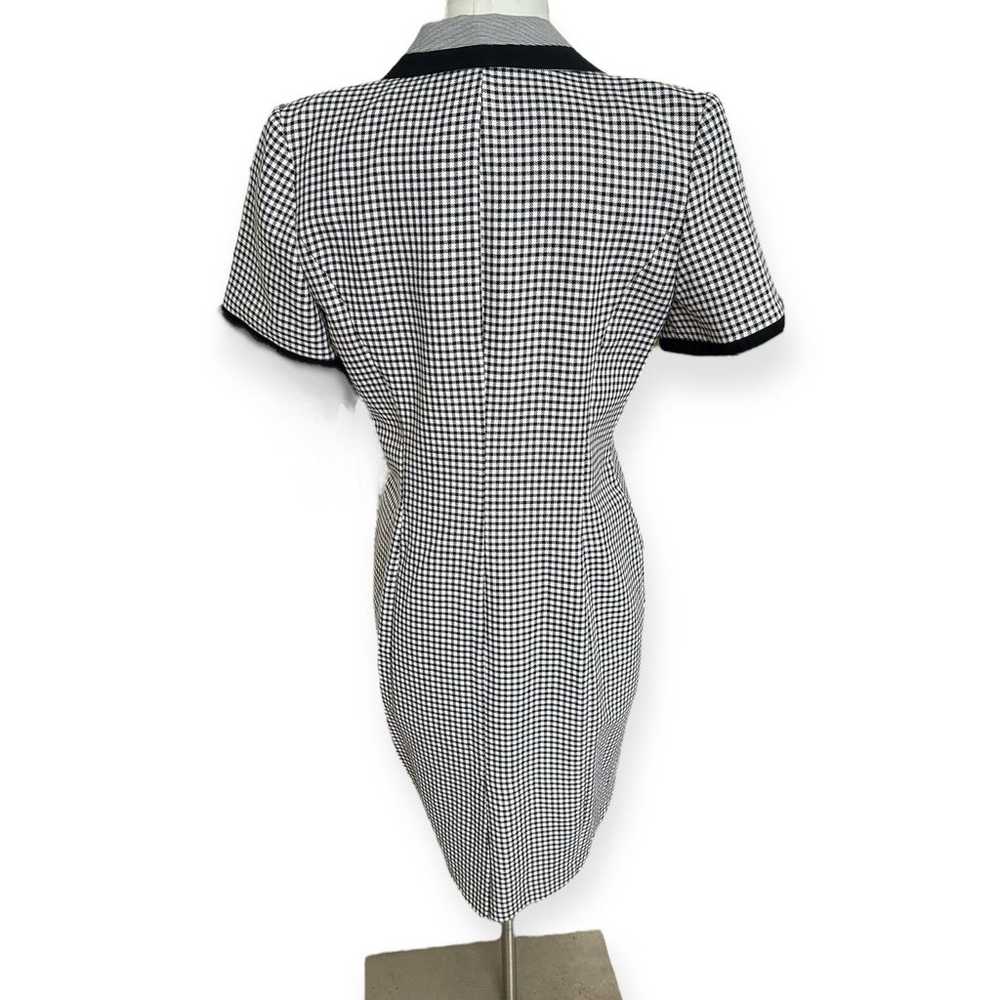 Vintage 90s Danny & Nicole Black White Checkered … - image 6