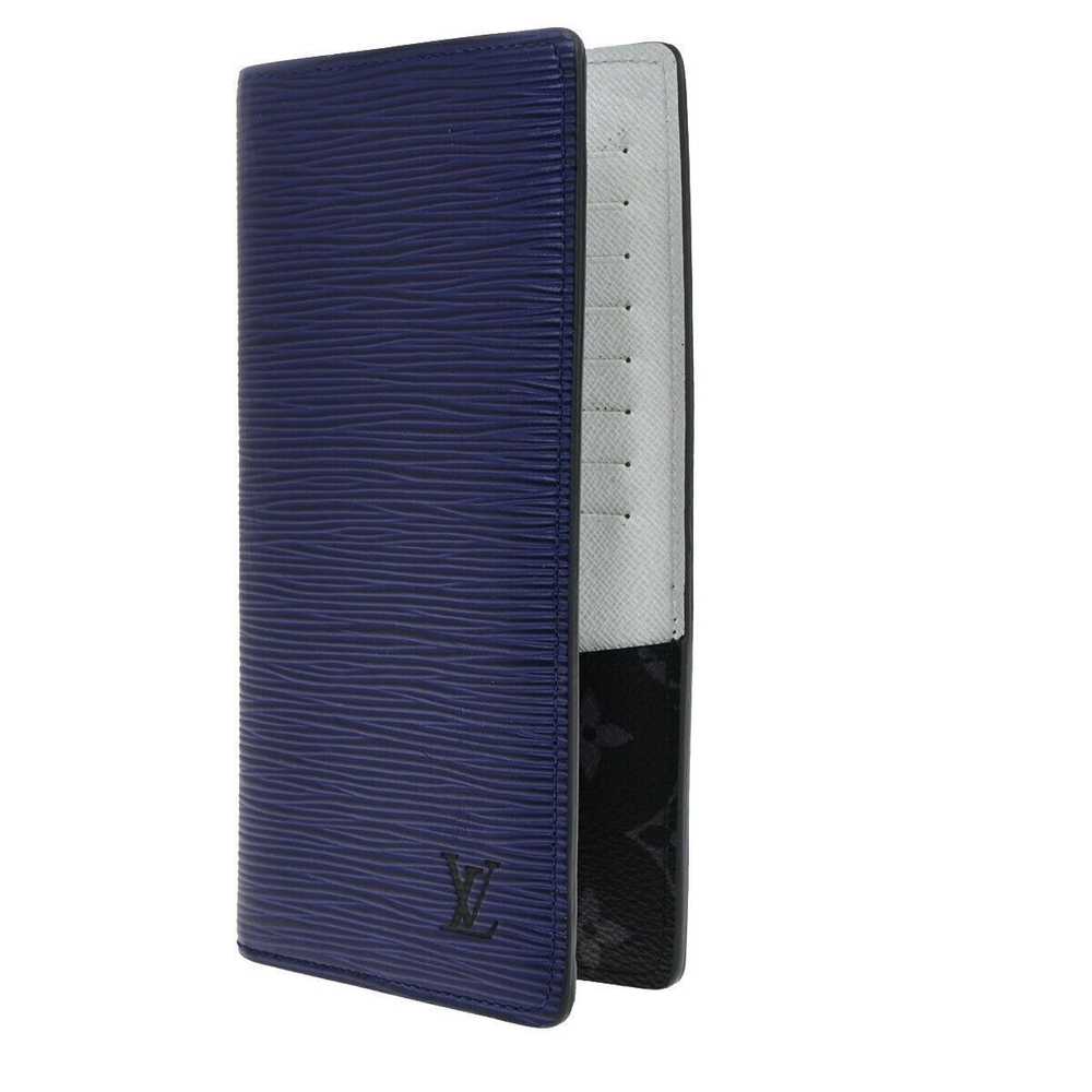 Louis Vuitton Brazza Blue Leather Wallet (Pre-Own… - image 10