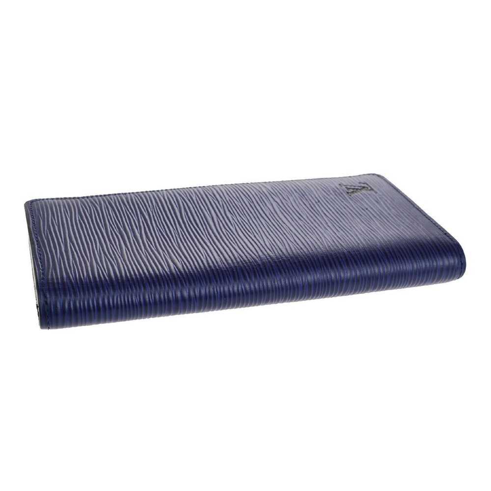 Louis Vuitton Brazza Blue Leather Wallet (Pre-Own… - image 4