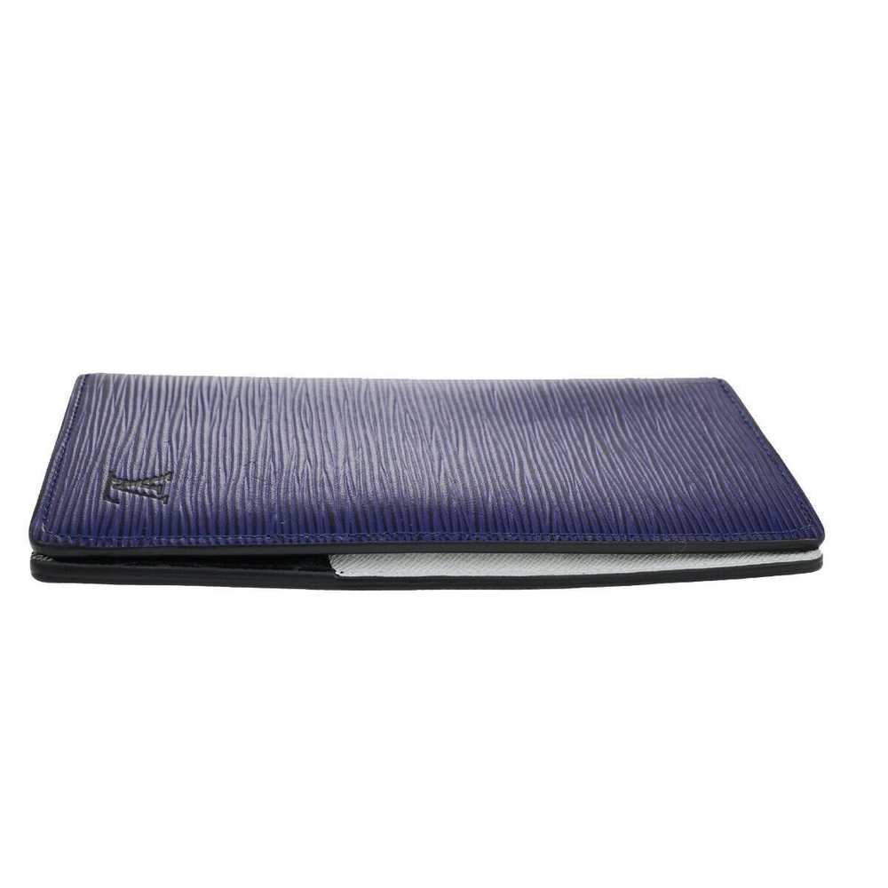 Louis Vuitton Brazza Blue Leather Wallet (Pre-Own… - image 5