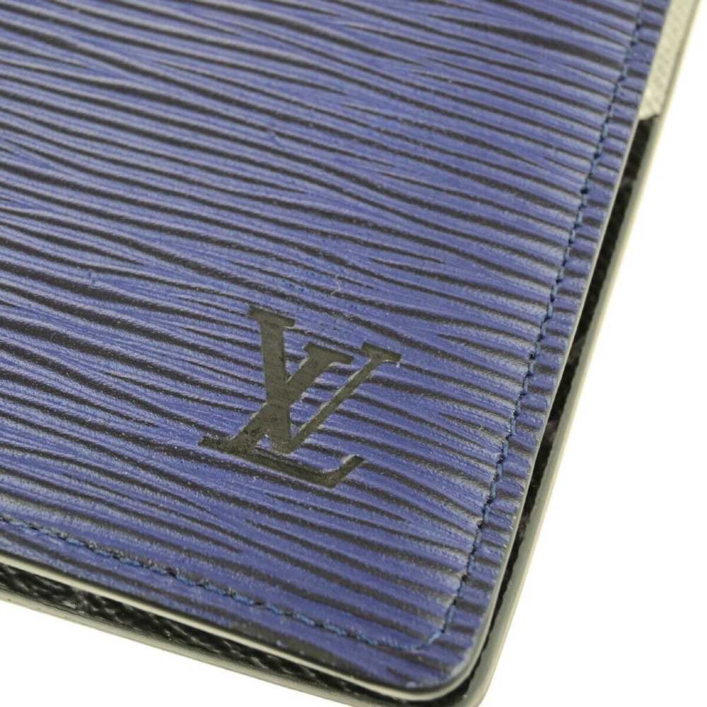 Louis Vuitton Brazza Blue Leather Wallet (Pre-Own… - image 8