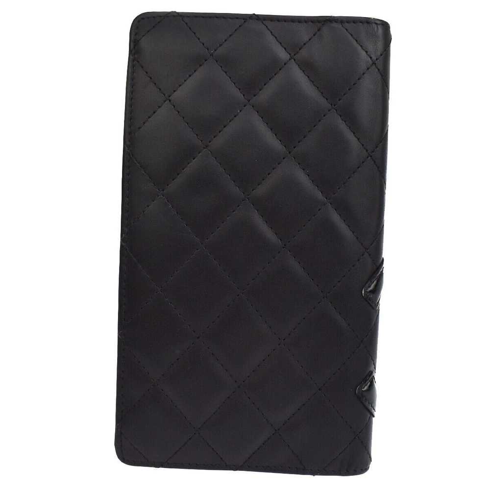 Chanel Cambon Black Leather Wallet (Pre-Owned) - image 2