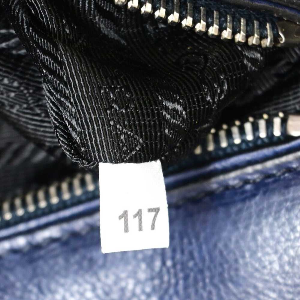 Prada Twin Pocket Navy Leather Handbag (Pre-Owned) - image 8