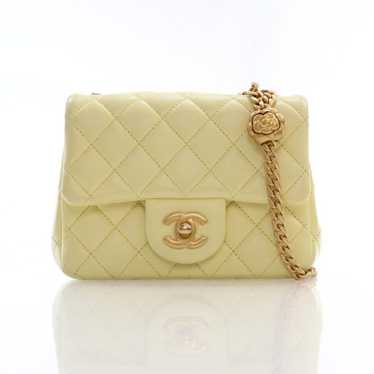 Chanel Chanel Sweet Camellia Mini Square Flap Yell