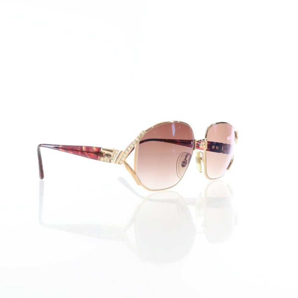 Dior Dior Vintage Crystal Embellished Rimmed Sung… - image 1