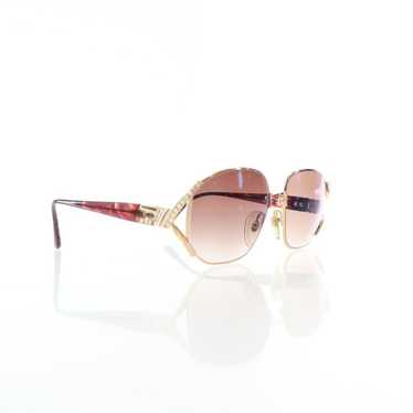 Dior Dior Vintage Crystal Embellished Rimmed Sung… - image 1