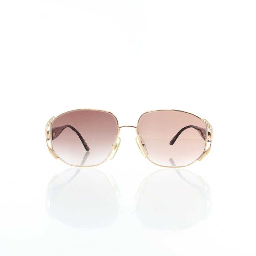 Dior Dior Vintage Crystal Embellished Rimmed Sung… - image 2