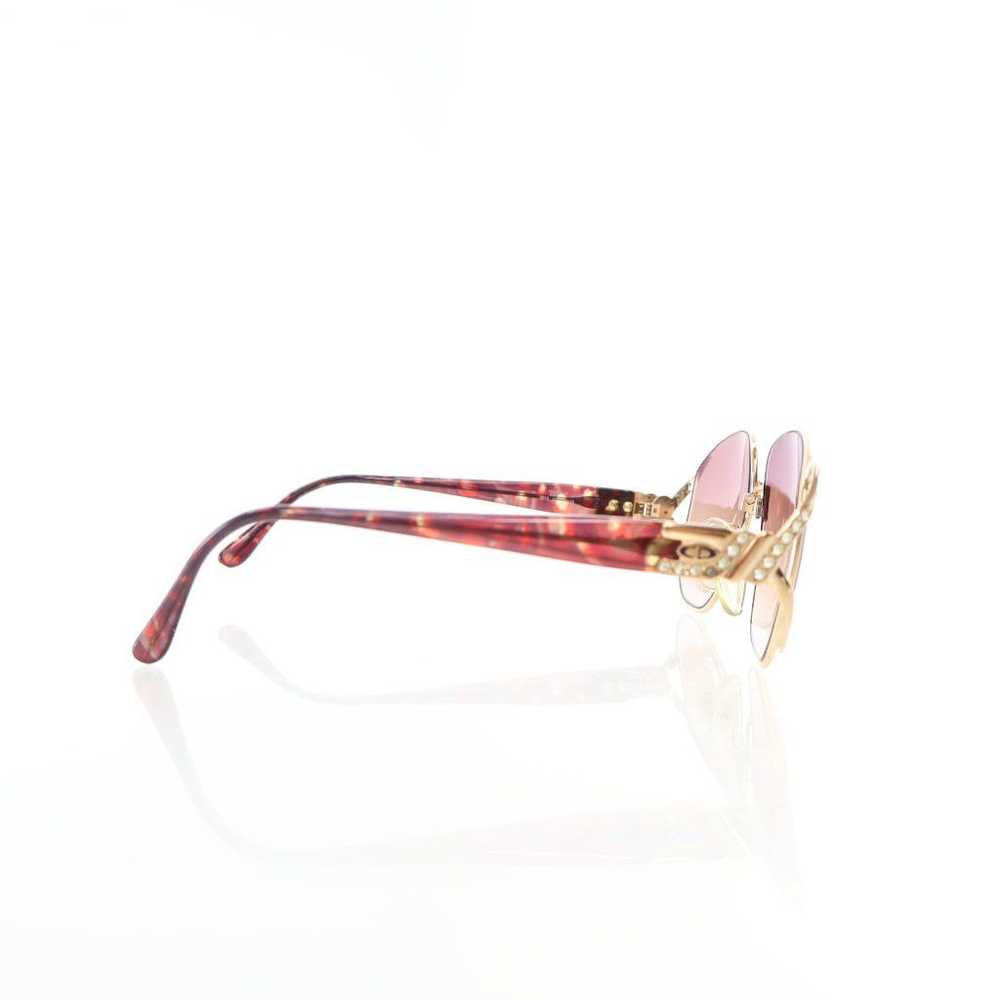 Dior Dior Vintage Crystal Embellished Rimmed Sung… - image 3