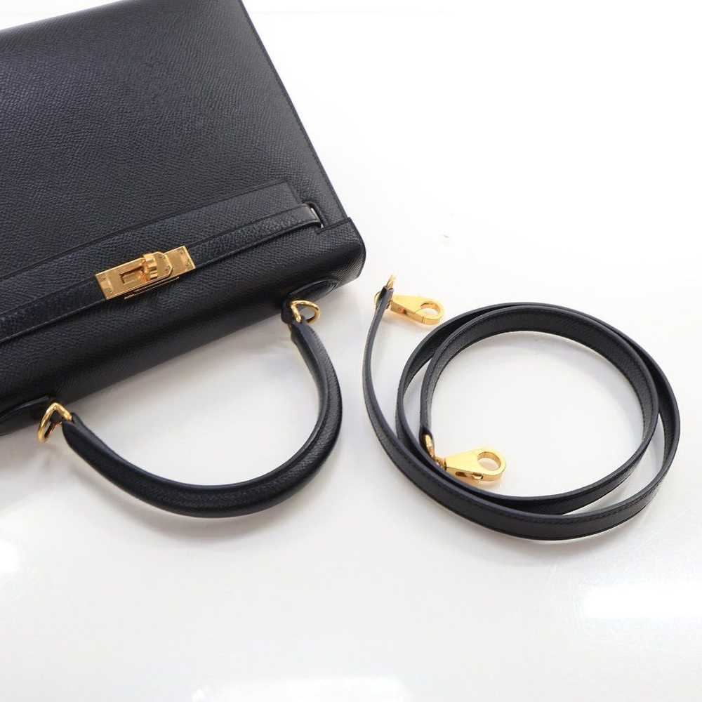 Hermes Hermes Kelly 25 Black Epsom - image 10