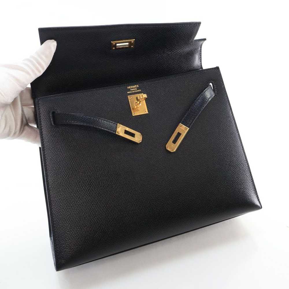 Hermes Hermes Kelly 25 Black Epsom - image 12