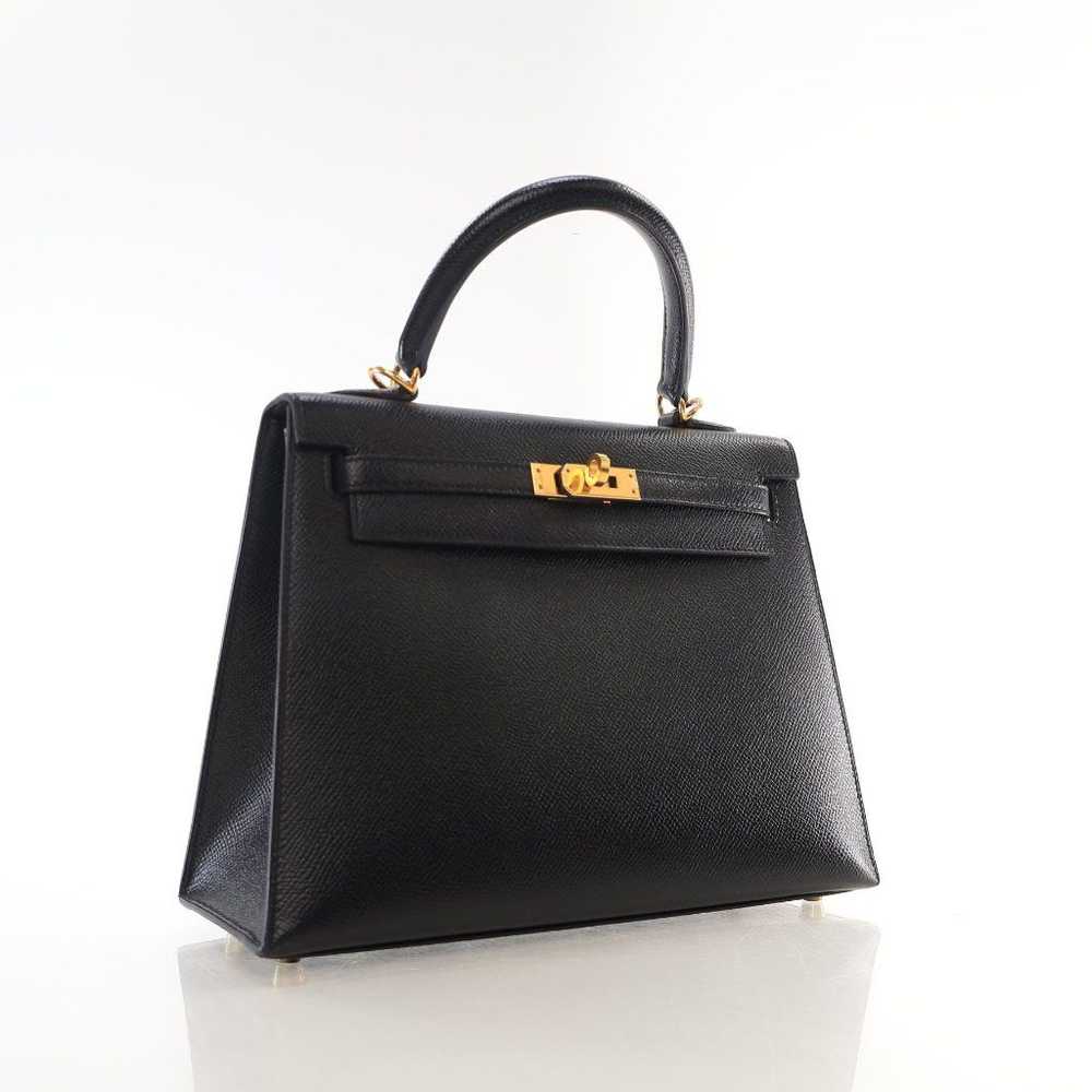 Hermes Hermes Kelly 25 Black Epsom - image 2