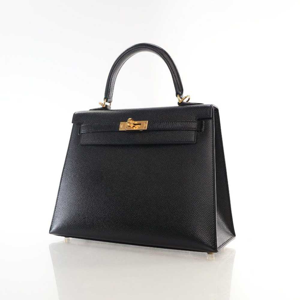 Hermes Hermes Kelly 25 Black Epsom - image 3