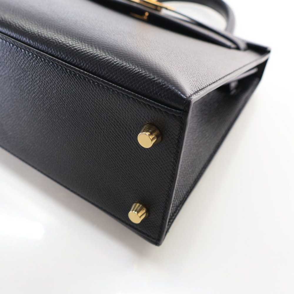 Hermes Hermes Kelly 25 Black Epsom - image 8