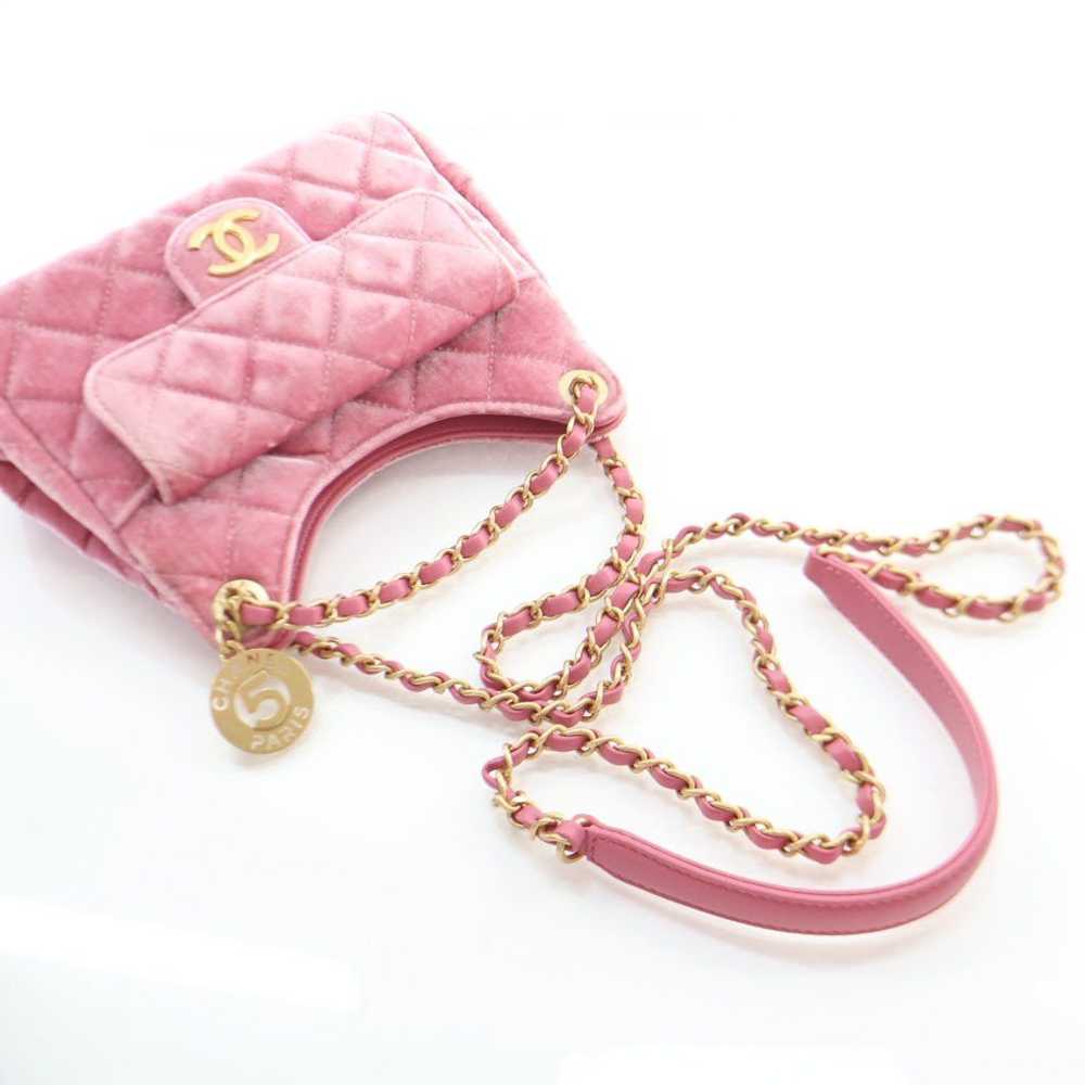 Chanel Chanel Wave CC Hobo Small Pink Velvet - image 11