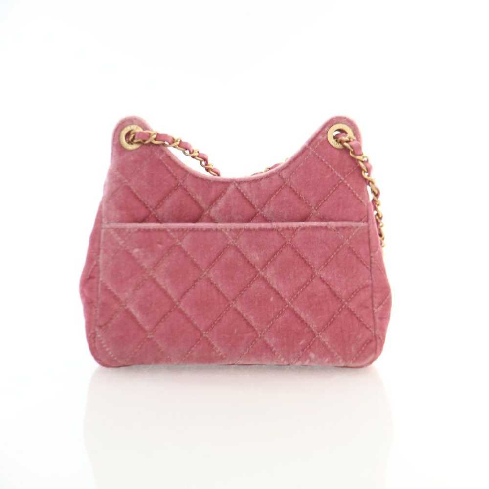 Chanel Chanel Wave CC Hobo Small Pink Velvet - image 12