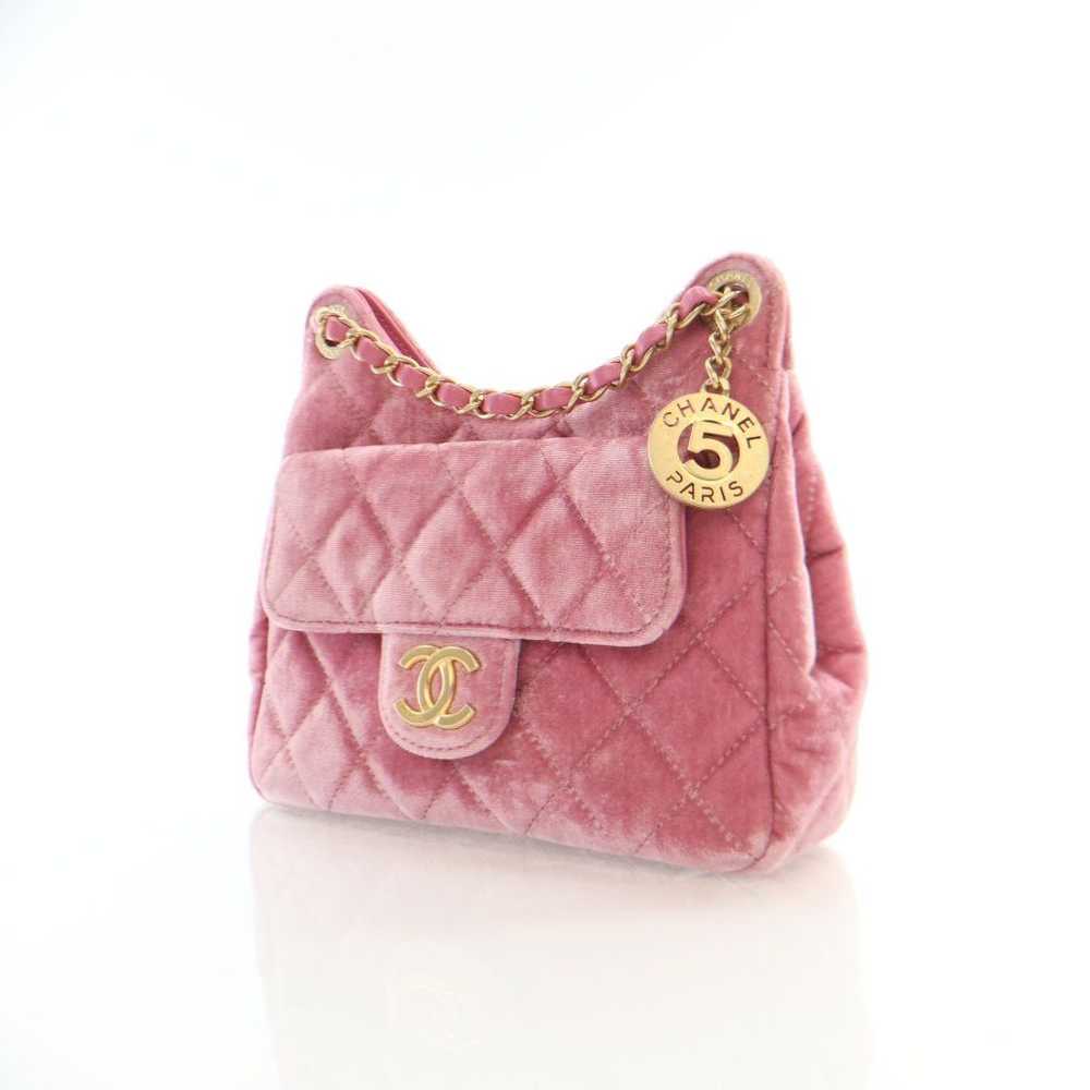 Chanel Chanel Wave CC Hobo Small Pink Velvet - image 3