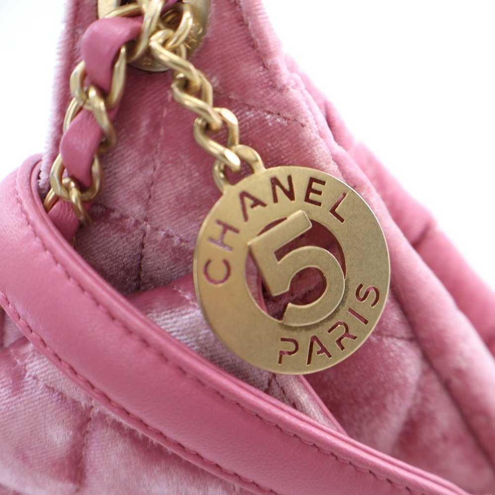 Chanel Chanel Wave CC Hobo Small Pink Velvet - image 5