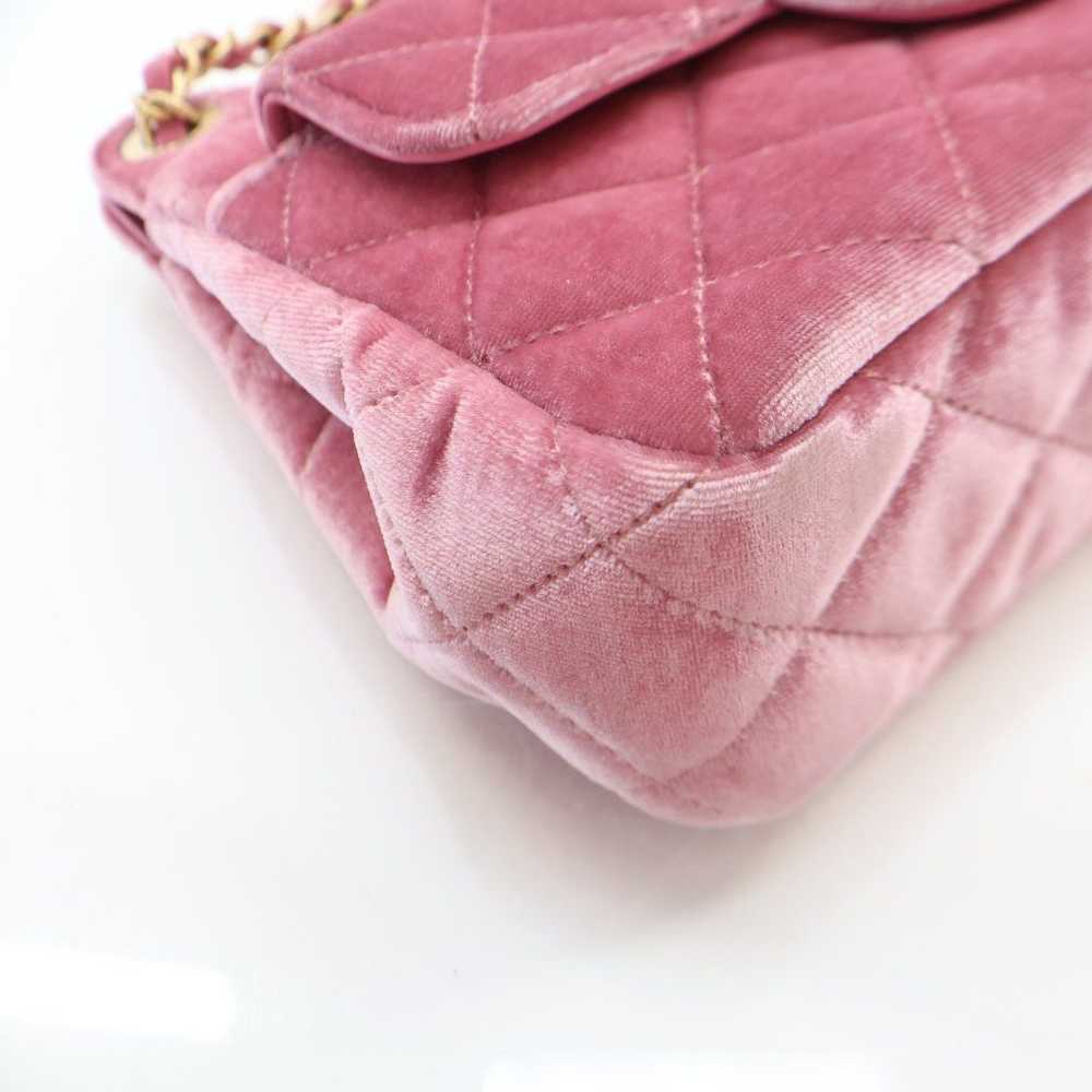 Chanel Chanel Wave CC Hobo Small Pink Velvet - image 7