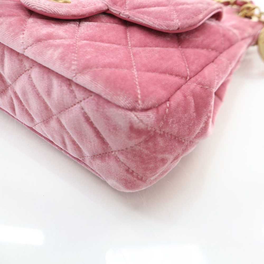 Chanel Chanel Wave CC Hobo Small Pink Velvet - image 9