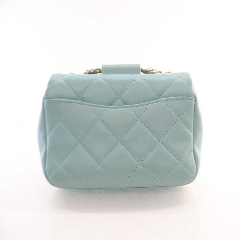 Chanel Chanel In The Loop Flap Tiffany Blue Lambs… - image 11