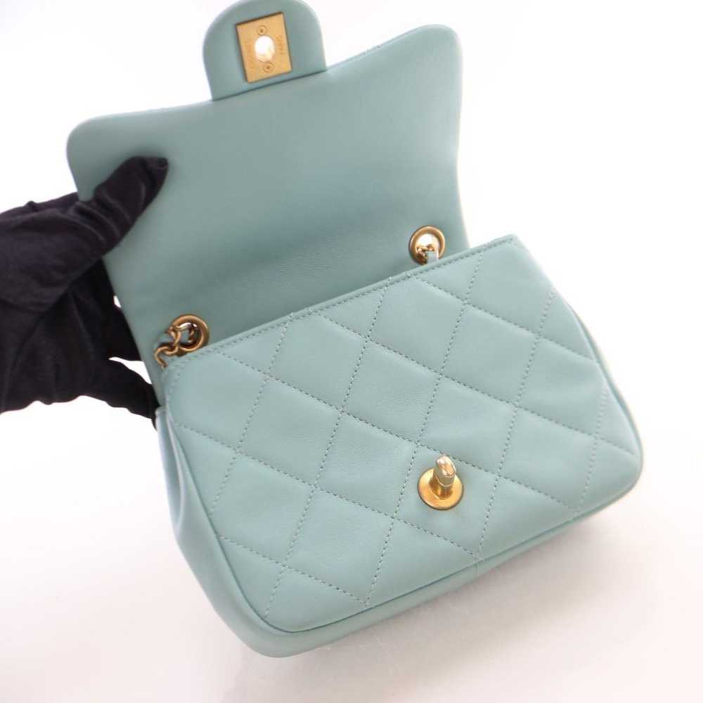 Chanel Chanel In The Loop Flap Tiffany Blue Lambs… - image 12