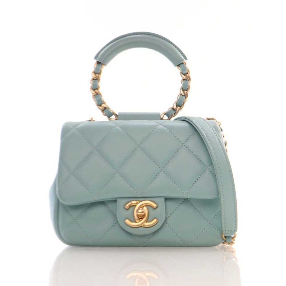 Chanel Chanel In The Loop Flap Tiffany Blue Lambs… - image 1