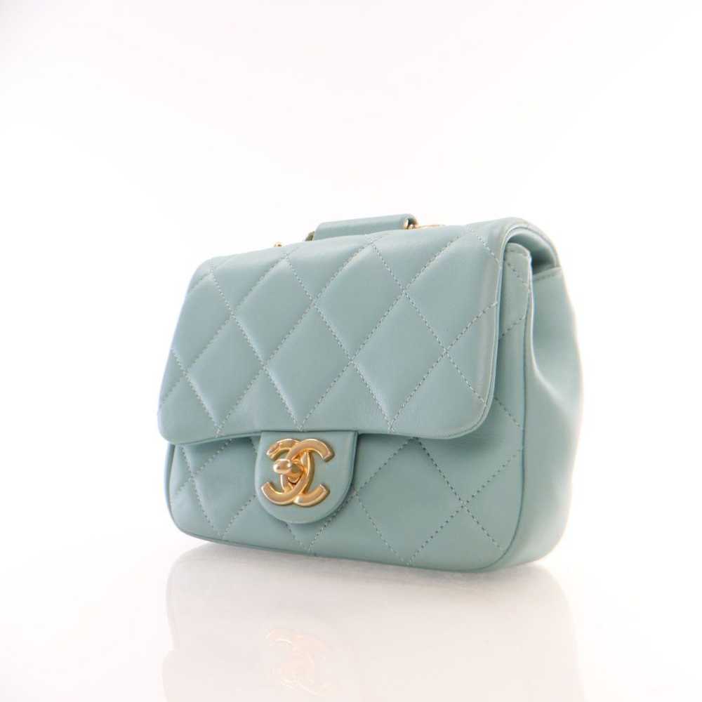 Chanel Chanel In The Loop Flap Tiffany Blue Lambs… - image 3