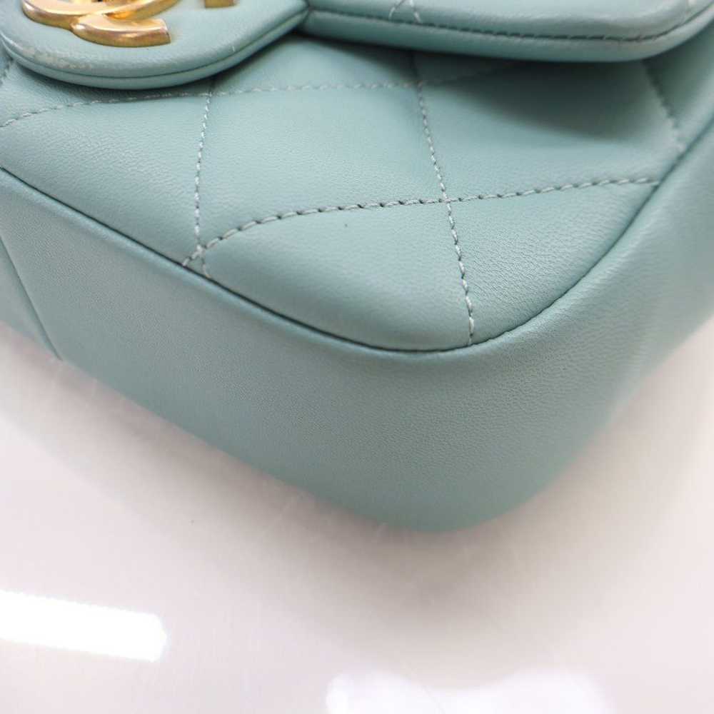 Chanel Chanel In The Loop Flap Tiffany Blue Lambs… - image 8