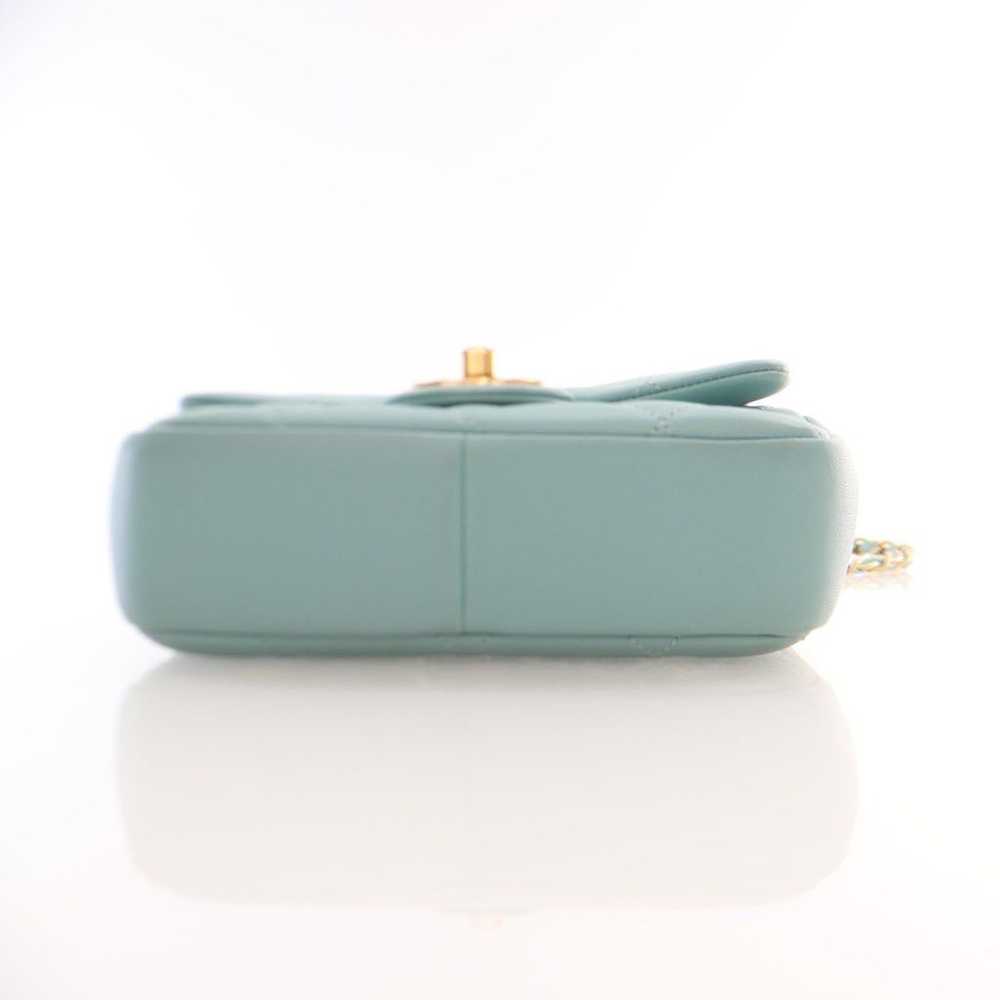 Chanel Chanel In The Loop Flap Tiffany Blue Lambs… - image 9