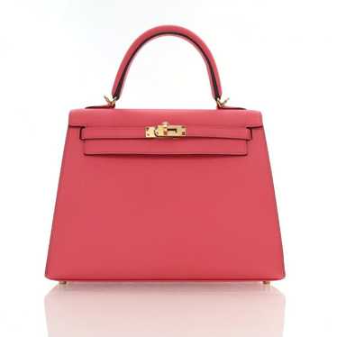 Hermes Hermes Rose Azalee Epsom Kelly 25 - image 1