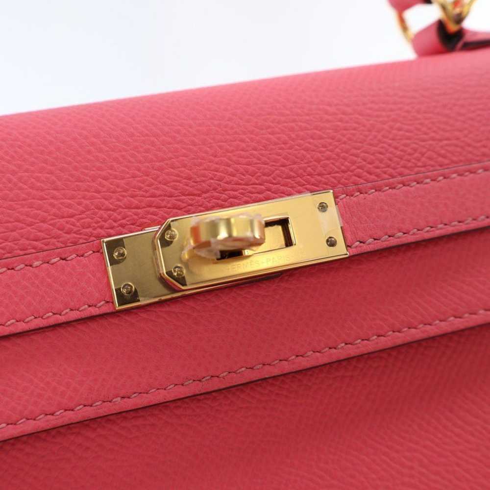 Hermes Hermes Rose Azalee Epsom Kelly 25 - image 4