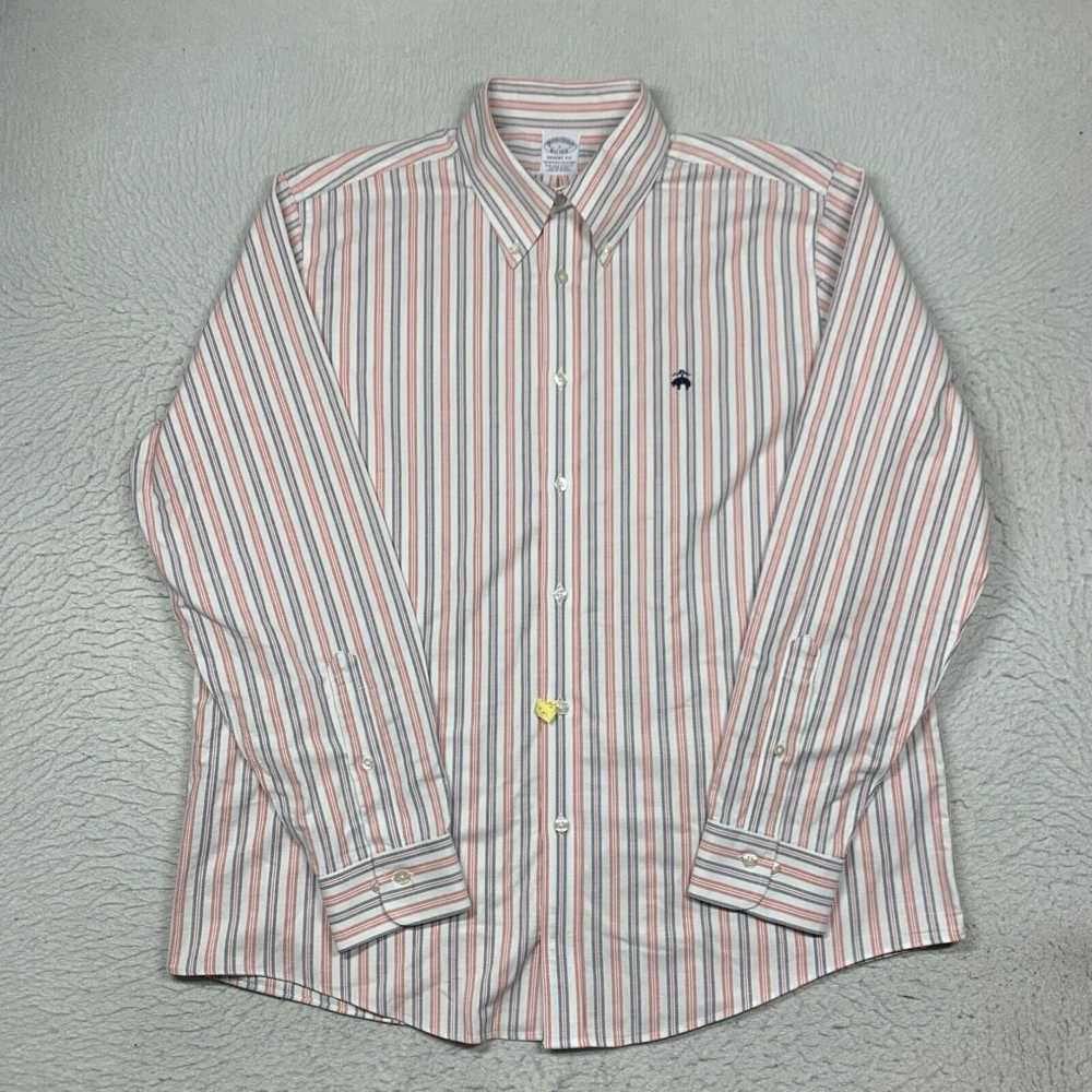 Brooks Brothers Multicolor Stripe Long Sleeve Reg… - image 1