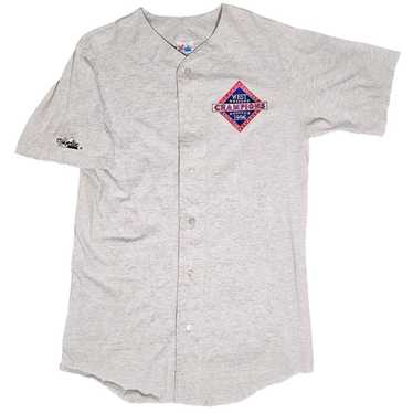 Majestic Texas Rangers Shirt 90s Majestic AL West… - image 1