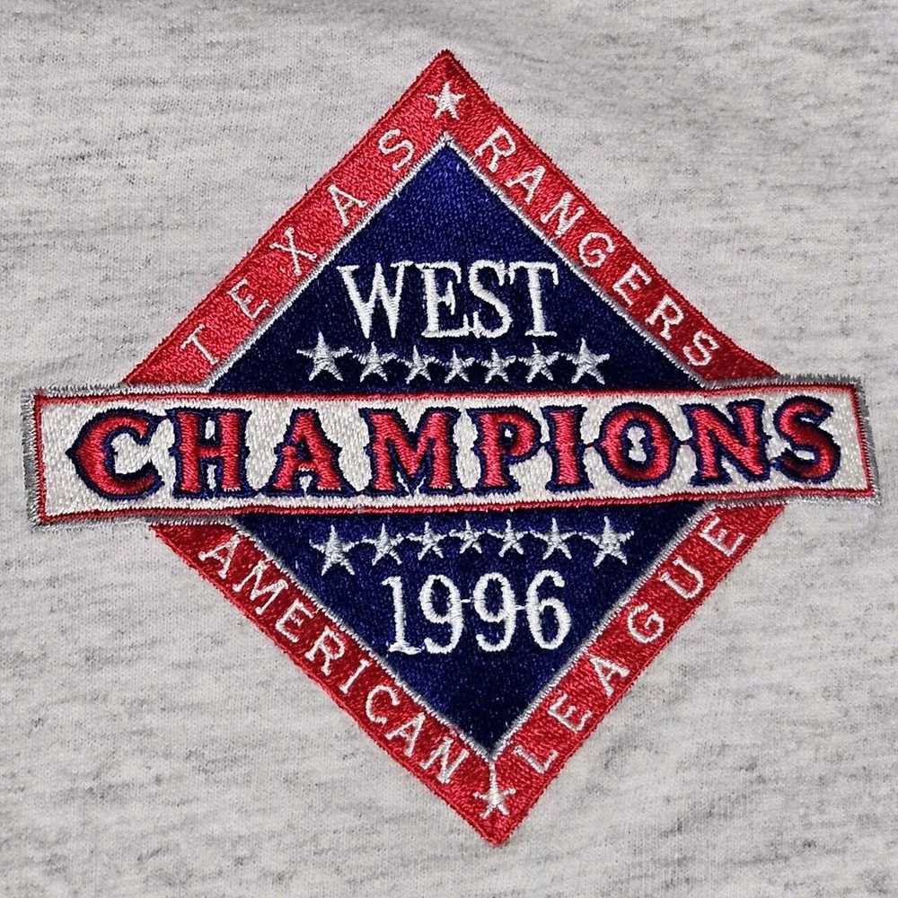 Majestic Texas Rangers Shirt 90s Majestic AL West… - image 4