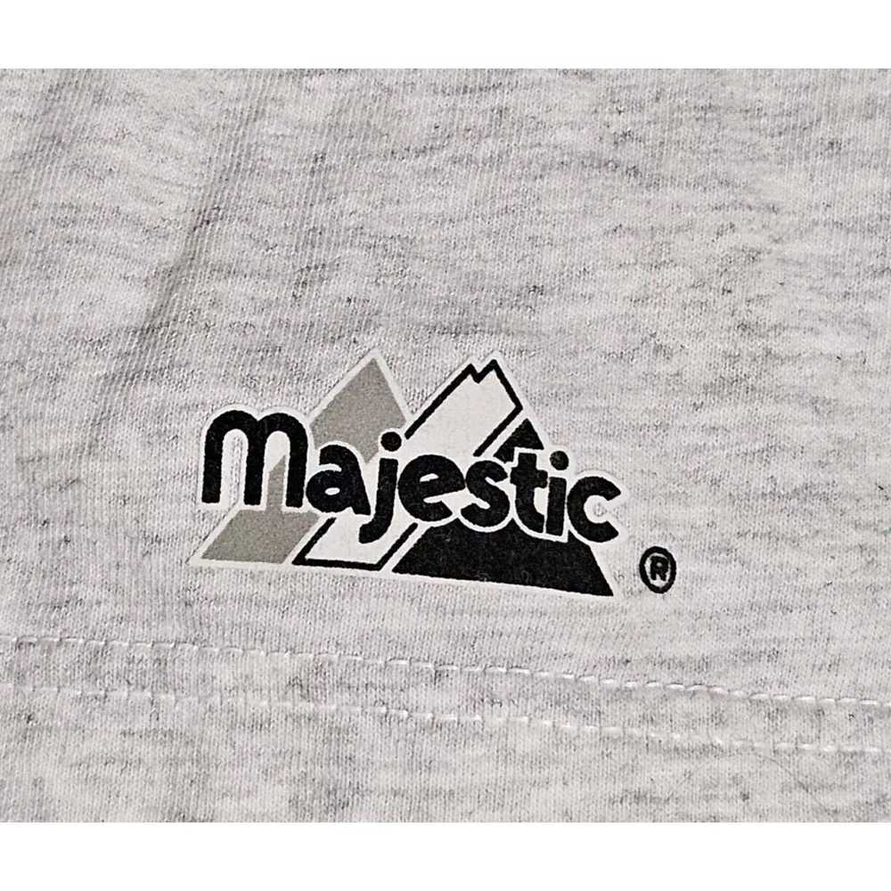 Majestic Texas Rangers Shirt 90s Majestic AL West… - image 5