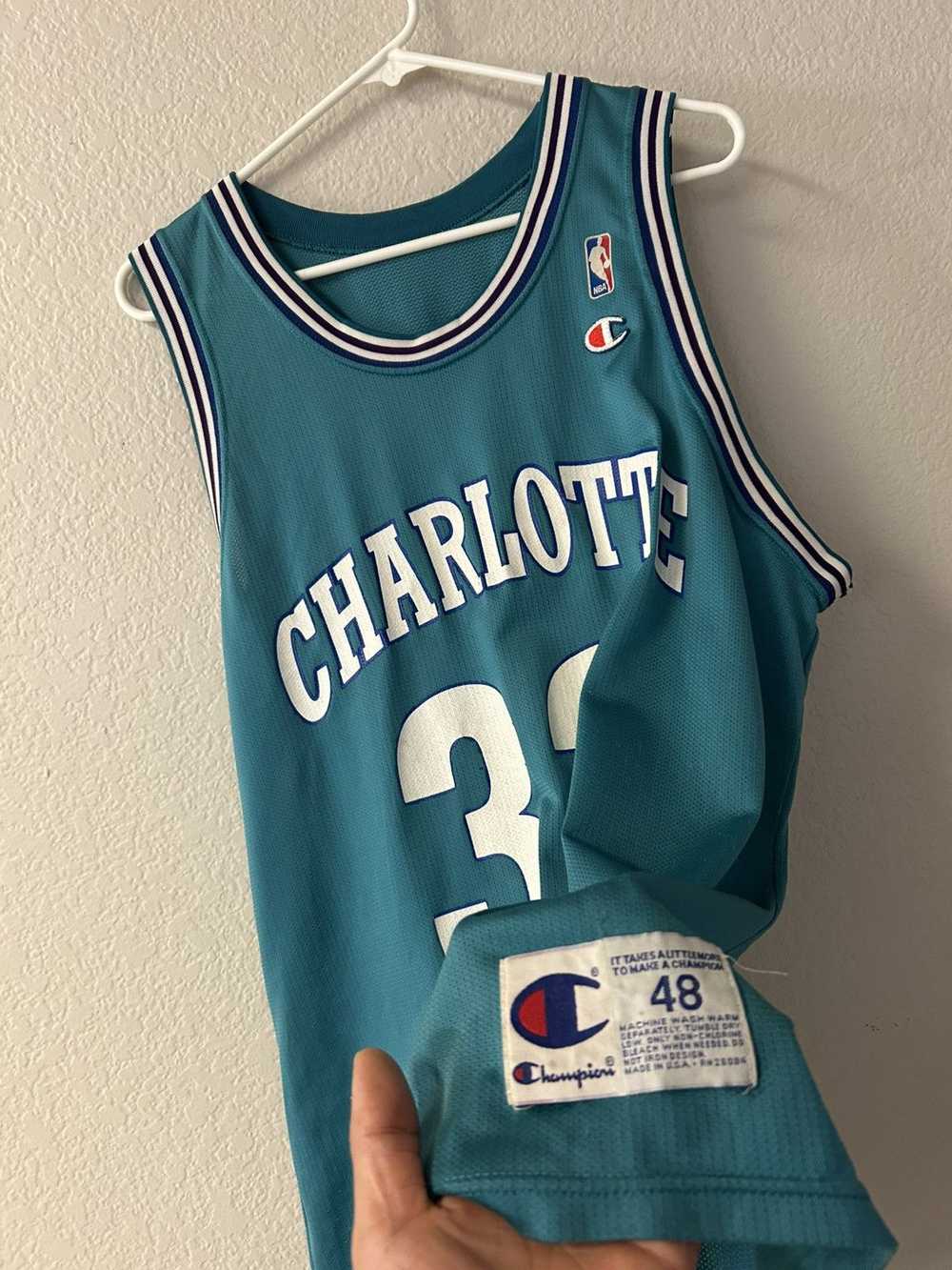 Champion Vtg 90s Champion Charlotte Hornets Baske… - image 5