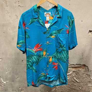 Vintage Paradise Found XL Aloha Hawaiian Shirt Bird of Paradise Honolulu outlet Hawaii