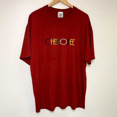 Cherokee Vintage Cherokee Shirt Y2K Red Blank T-Sh