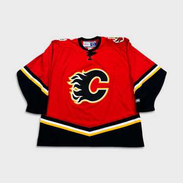 Ccm × NHL × Vintage 90s CCM Calgary Flames Hockey… - image 1