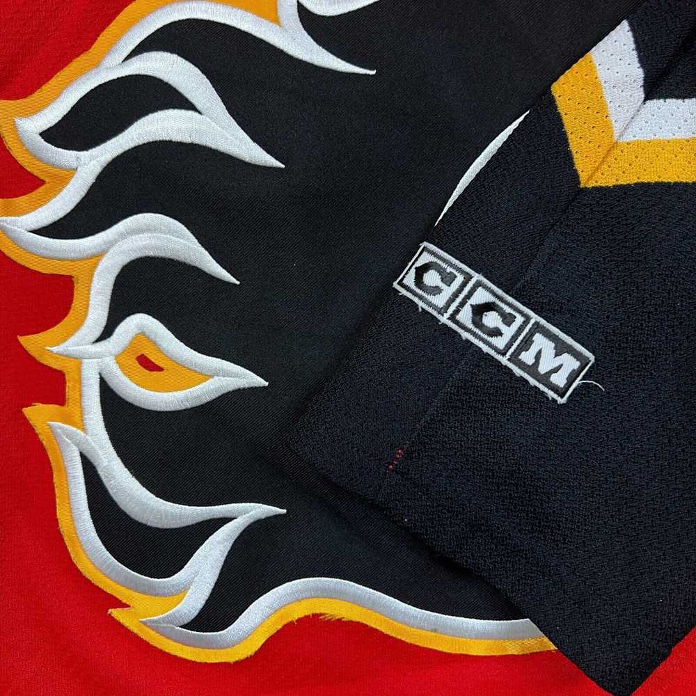 Ccm × NHL × Vintage 90s CCM Calgary Flames Hockey… - image 4