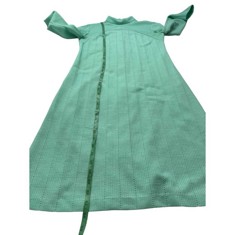 Vintage BLEEKER STREET Seafoam Green 70s Long Sle… - image 10