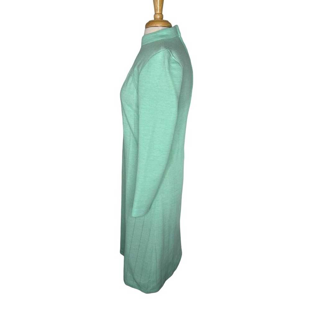 Vintage BLEEKER STREET Seafoam Green 70s Long Sle… - image 2