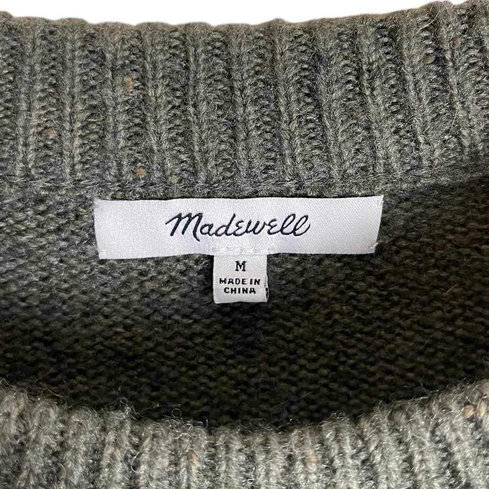 Madewell Donegal Women’s Medium Green Wool Sweate… - image 4