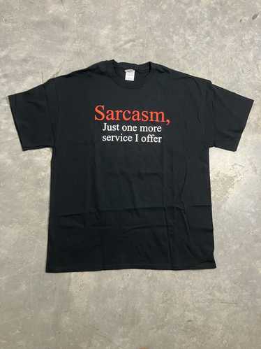 Tee × Tee Shirt × Vintage Vintage Y2K Sarcasm Grap