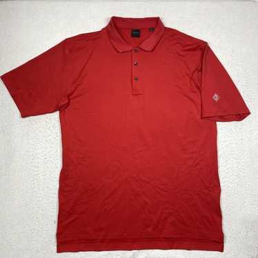 Vintage Dunning Golf Polo Shirt Mens XL Red Short… - image 1