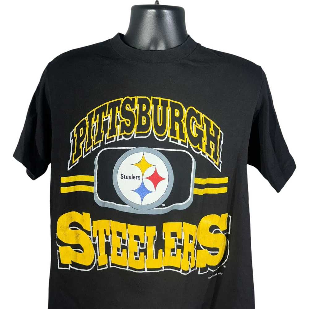 NFL Vintage Pittsburgh Steelers Arch Spell Out NF… - image 2