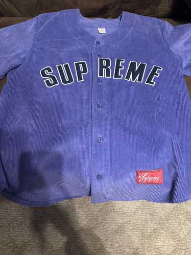 Streetwear × Supreme Supreme corduroy baseball jer