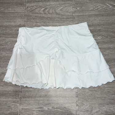 Athleta Athleta Women's Small Flare Skirt White Do