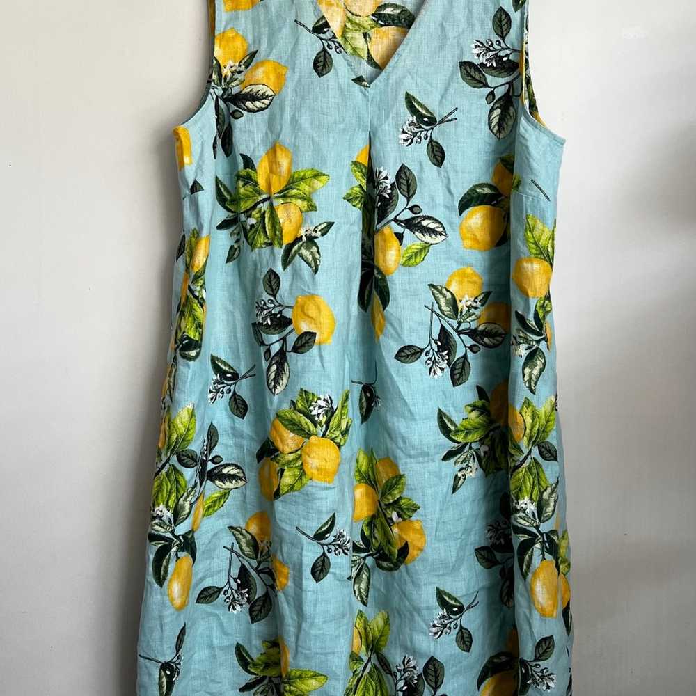 J.Jill Love Linen Lemon Dress 2X - image 3