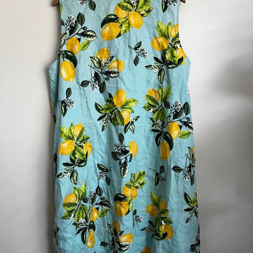 J.Jill Love Linen Lemon Dress 2X - image 4